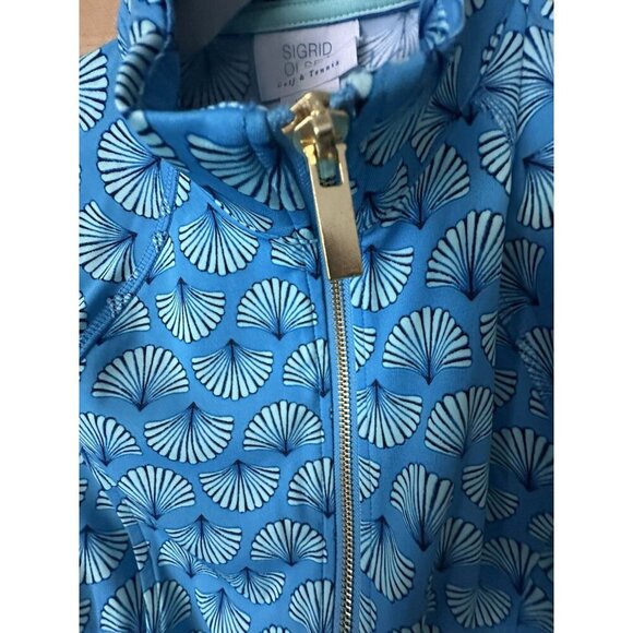Sigrid Olsen Women’s Golf Tennis Full Zip Jacket Size L UPF 50 Teal Shell NWT - Picture 4 of 7